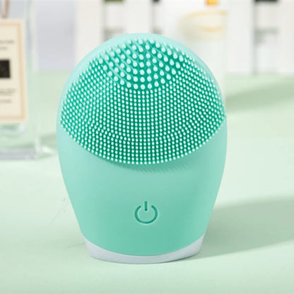 Household Electric Facial Cleanser, Battery Silicone Waterproof Face Washer, for Both Men and Women, Blackhead, Horn Cleaner