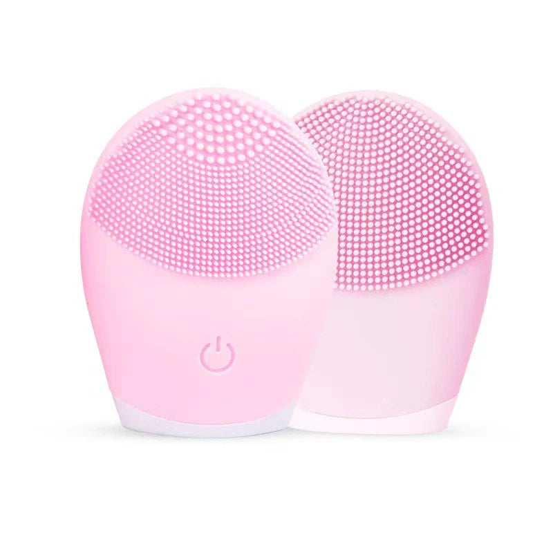 Household Electric Facial Cleanser, Battery Silicone Waterproof Face Washer, for Both Men and Women, Blackhead, Horn Cleaner