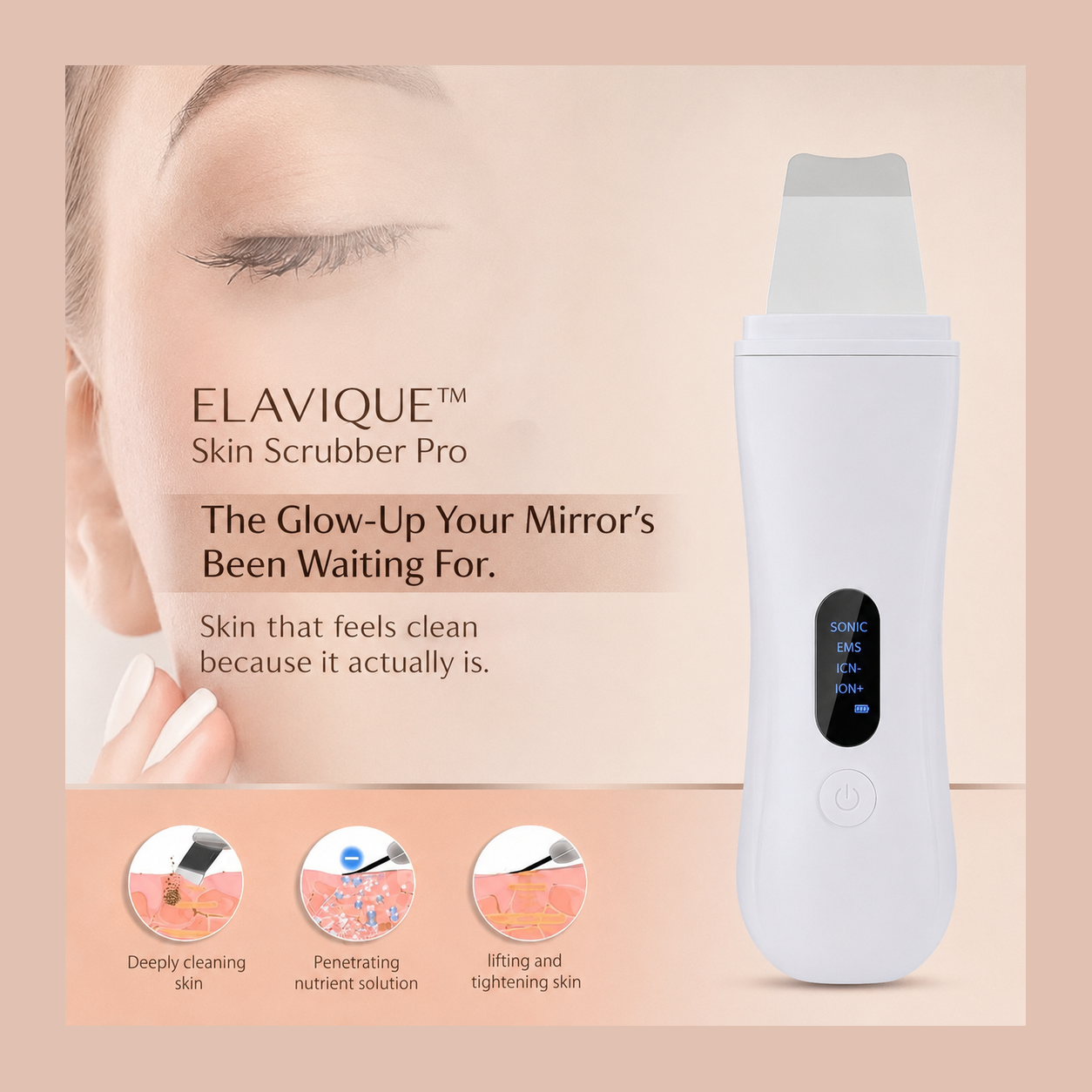 ELAVIQUE™ Skin Scrubber Pro